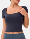 Dreamlux Square Neck Top w/ Built-In Bra