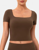 Dreamlux Square Neck Top w/ Built-In Bra