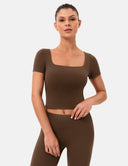 Dreamlux Square Neck Top w/ Built-In Bra