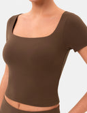 Dreamlux Square Neck Top w/ Built-In Bra