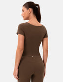 Dreamlux Square Neck Top w/ Built-In Bra