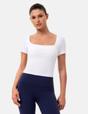 Dreamlux Square Neck Top w/ Built-In Bra