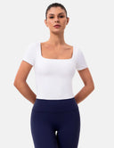 Dreamlux Square Neck Top w/ Built-In Bra