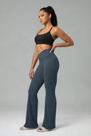 Leggings acampanados cruzados Dreamlux de 31,5"