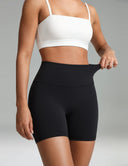 Dreamlux High Waisted No Front Seam 6" Workout Short