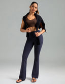Dreamlux High Waisted No Front Seam Flare Legging w/Pockets 31.5"