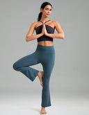 Dreamlux High Waisted No Front Seam Flare Leggings w/Pockets 27.5"