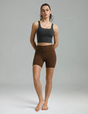 Dreamlux High Waisted No Front Seam 6" Workout Short