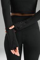 Dreamlux Long Sleeve Cropped Workout Shirt