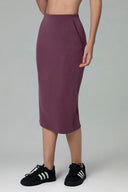 Velvra Modal Streamline Midi Skirt w/ Pockets