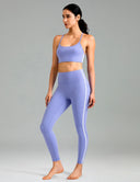Dreamlux High Waisted No Front Seam 25" Yoga Legging w/ Contrast Trim