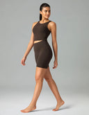Dreamlux High Waisted No Front Seam 6" Workout Short