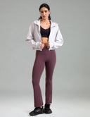 Dreamlux High Waisted No Front Seam Flare Leggings w/Pockets 27.5"