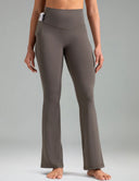 Dreamlux High Waisted No Front Seam Flare Legging w/Pockets 31.5"