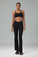 Leggings acampanados cruzados Dreamlux de 29,5"