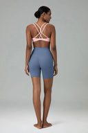 Essential High Waisted No-Roll 6" Sports Shorts w/ Pockets