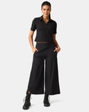 Essential High Waisted 25" Wide Leg Lounge Pants w/ Pockets