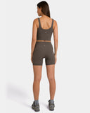 Dreamlux Buttery Soft Ribbed 6" Cropped Short