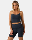 Pantalones cortos de yoga Dreamlux de cintura alta de 6" con bolsillos