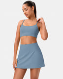 Dreamlux Athletic Tennis Skirt w/ Built-in Shorts & Pockets