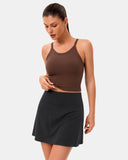 Dreamlux Athletic Tennis Skirt w/ Built-in Shorts & Pockets