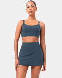 Dreamlux Athletic Tennis Skirt w/ Built-in Shorts & Pockets