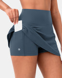 Dreamlux Athletic Tennis Skirt w/ Built-in Shorts & Pockets