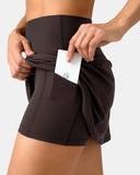 Dreamlux Athletic Tennis Skirt w/ Built-in Shorts & Pockets