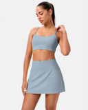 Dreamlux Athletic Tennis Skirt w/ Built-in Shorts & Pockets
