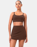 Dreamlux Athletic Tennis Skirt w/ Built-in Shorts & Pockets