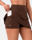 Dreamlux Athletic Tennis Skirt w/ Built-in Shorts & Pockets