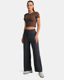 Dreamlux® Mid Waisted Wide Leg Athletic Pant 29.5"