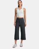 Dreamlux Mid Waisted Cropped Wide Leg Pant 22"