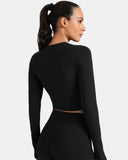 Dreamlux Long Sleeve Cropped Workout Shirt