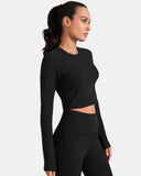 Dreamlux Long Sleeve Cropped Workout Shirt