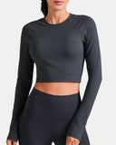 Dreamlux Long Sleeve Cropped Workout Shirt
