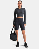 Dreamlux Long Sleeve Cropped Workout Shirt