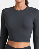 Dreamlux Long Sleeve Cropped Workout Shirt