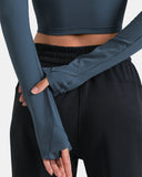 Dreamlux Long Sleeve Cropped Workout Shirt