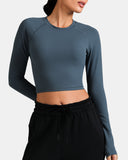 Dreamlux Long Sleeve Cropped Workout Shirt