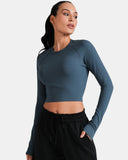 Dreamlux Long Sleeve Cropped Workout Shirt