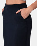 Velvra® Modal Streamline Midi Skirt w/ Pockets