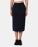 Velvra Modal Streamline Midi Skirt w/ Pockets