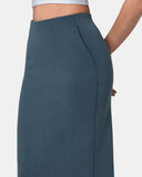 Velvra® Modal Streamline Midi Skirt w/ Pockets
