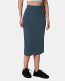 Velvra® Modal Streamline Midi Skirt w/ Pockets