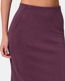 Velvra® Modal Streamline Midi Skirt w/ Pockets