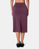 Velvra® Modal Streamline Midi Skirt w/ Pockets