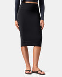 Dreamlux® High-Rise Slim-Fit Midi Work Skirt