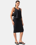 Dreamlux High-Rise Slim-Fit Midi Work Skirt