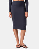 Dreamlux High-Rise Slim-Fit Midi Work Skirt